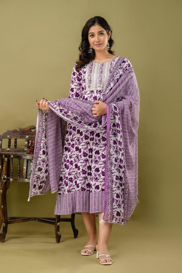 ANARKALI KURTI +DUPATTA