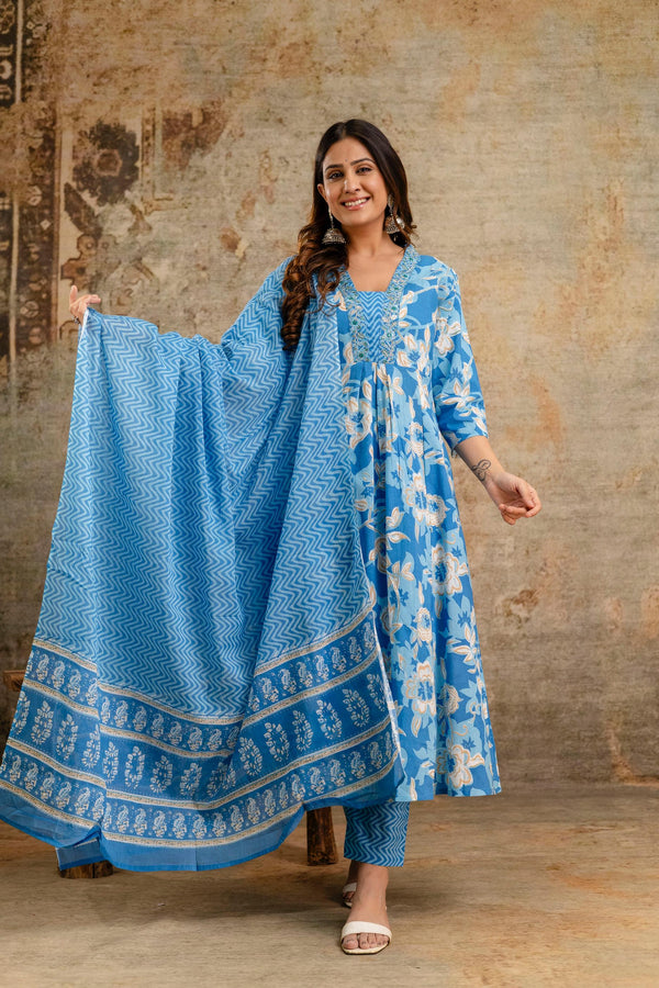 ANARKALI COTTON SALWAR SETS 0141