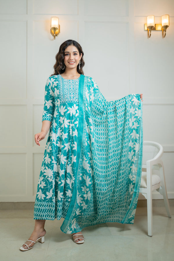 ANARKALI KURTI+DUPATTA SET 0425