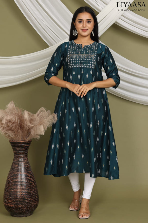PREMIUM SILK UMBRELA KURTIS 0302