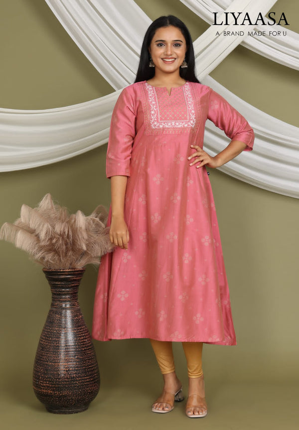 PREMIUM SILK UMBRELLA KURTIS 0306