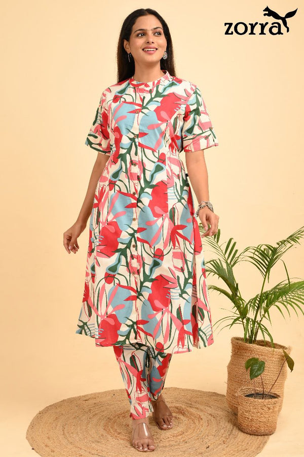 COTTON A-LINE CO-ORD SETS 0342