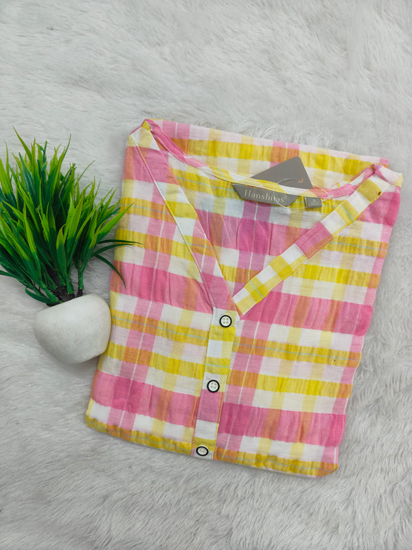 COTTON POPCORN KURTIS 0035