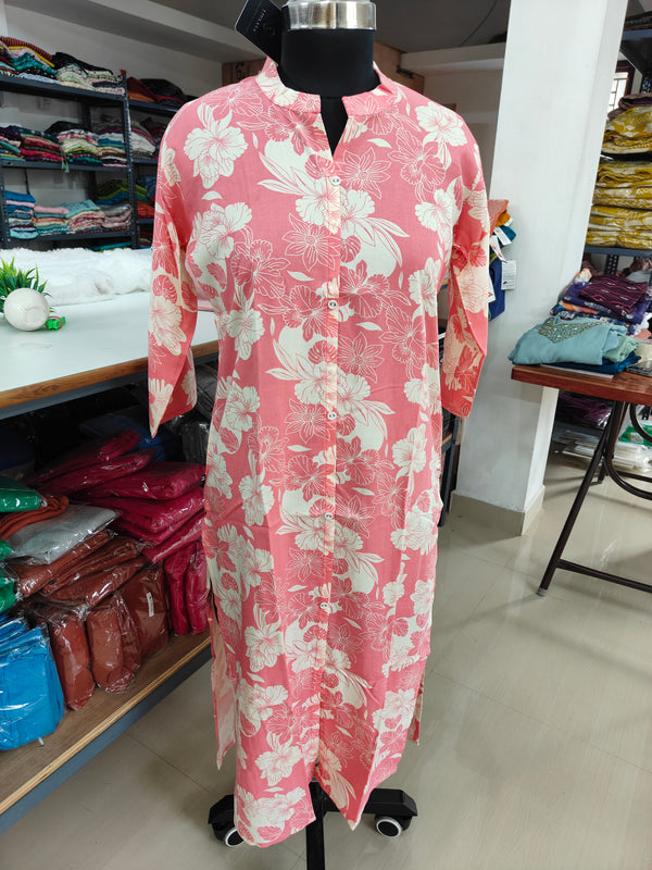 LONG STRAIGHT CUT KURTIS