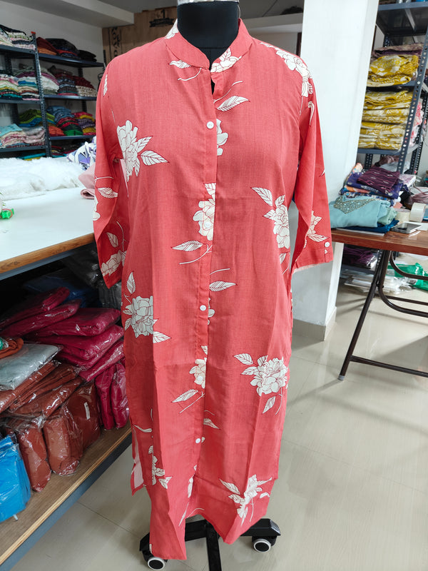 LONG STRAIGHT CUT KURTIS