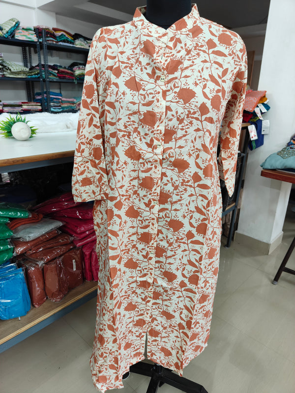 LONG STRAIGHT CUT KURTIS