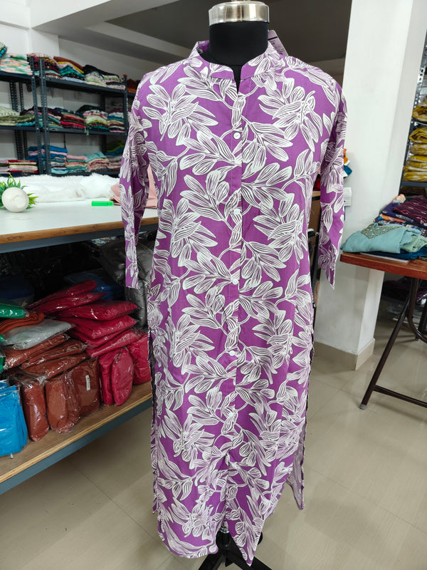 LONG STRAIGHT CUT KURTIS
