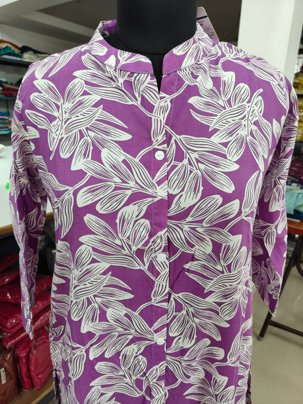 LONG STRAIGHT CUT KURTIS