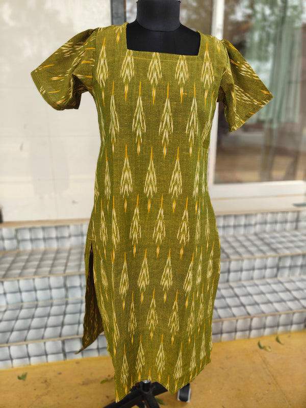 PREMIUM IKKAT COTTON KURTIS 0083