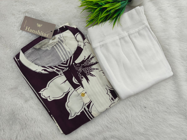 OFFICE WEAR KURTI+ JEGGINGS 0100