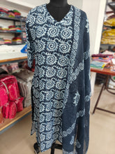 BATIK PRINTED MUL COTTON (KURTI +DUPATTA SETS ) 0165