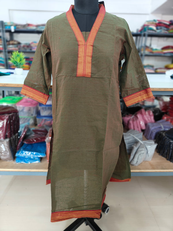 TRADITIONAL MANGALGIRI COTTON KURTIS 0239