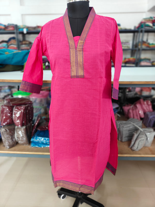 TRADITIONAL MANGALGIRI COTTON KURTIS 0242
