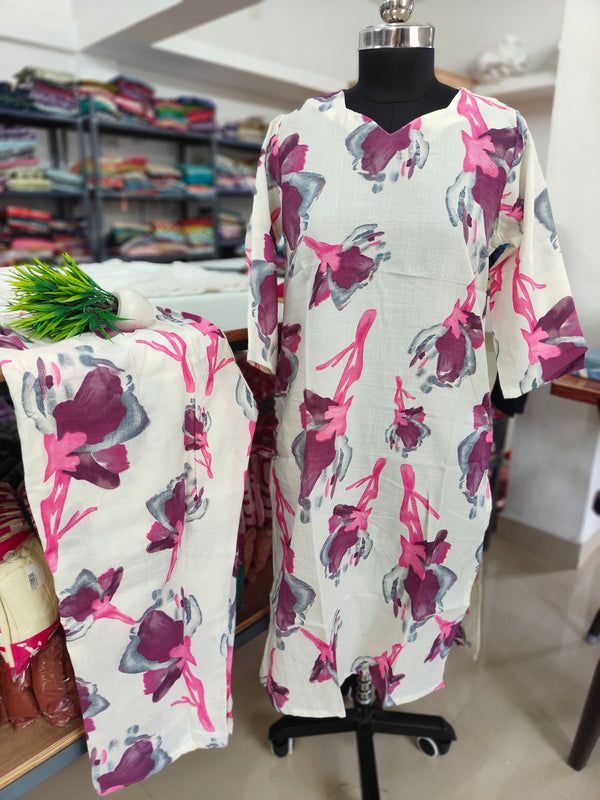 LINEN SLUB CO-ORD SETS 2200