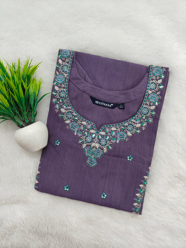 PREMIUM VATICAN SHIMMER SILK KURTIS 0458