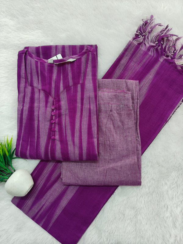 PREMIUM HANDLOOM IKKAT COTTON SALWAR SETS 0464