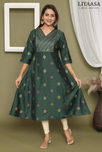 PREMIUM SILK V NECK ANARKALI KURTIS 0457