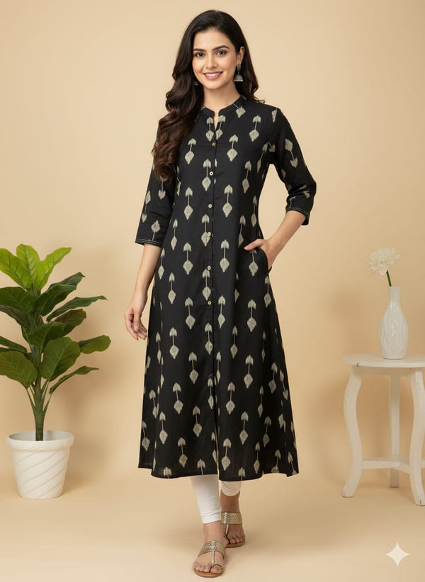 OFFICE /COLLEGE WEAR A-LINE KURTIS 0470