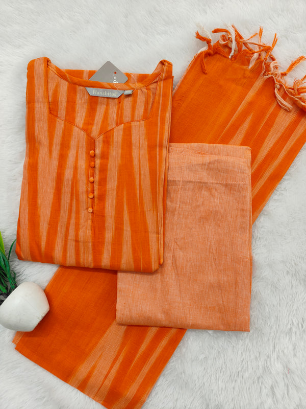 PREMIUM HANDLOOM IKKAT COTTON SALWAR SETS 0464