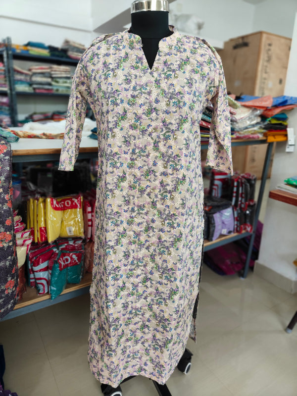 HAKOBA LONG STRAIGHT CUT KURTIS 0467