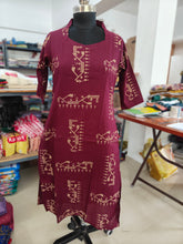PREMIUM FLEX COTTON  KURTIS WINE 0463