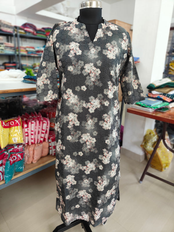HAKOBA LONG STRAIGHT CUT KURTIS 0467