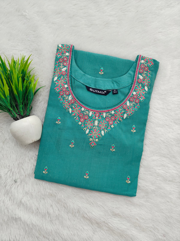 PREMIUM VATICAN SHIMMER SILK KURTIS 0458