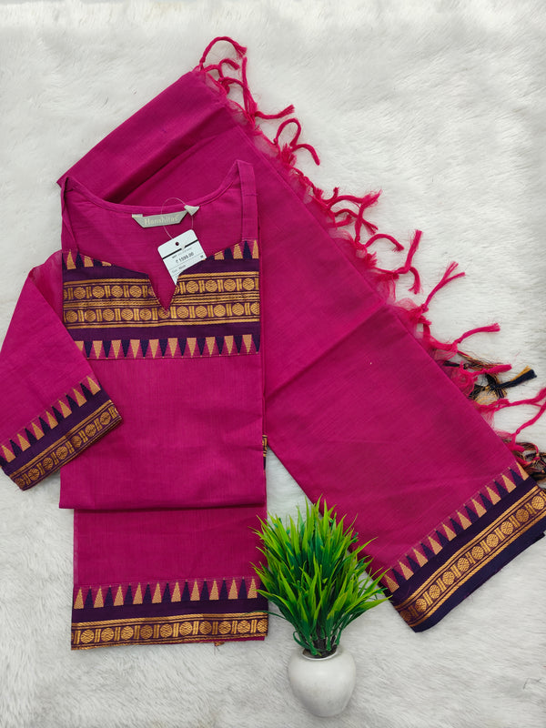 PREMIUM KANCHI COTTON KURTI + DUPATTA 0479