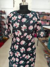 TRENDING LINEN BUBBLE KURTIS 0455