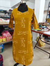PREMIUM FLEX COTTON KURTIS MUSTARD 0463