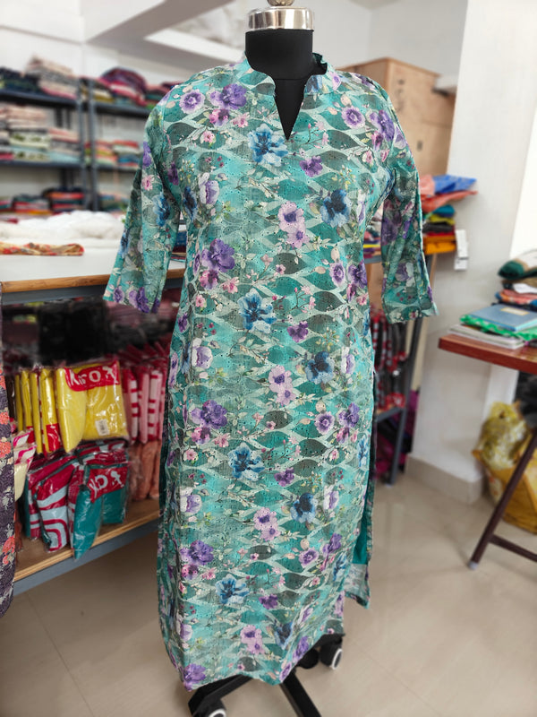 HAKOBA LONG STRAIGHT CUT KURTIS 0467