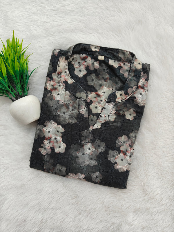 HAKOBA LONG STRAIGHT CUT KURTIS 0467