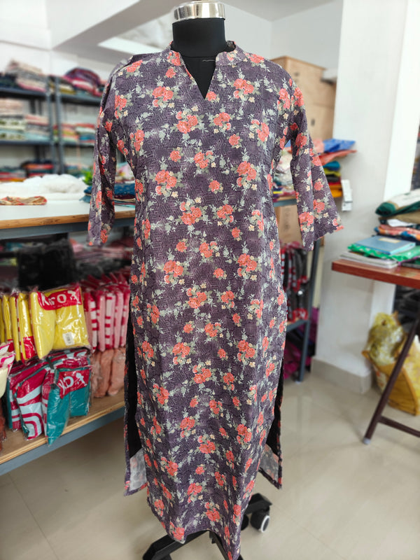 HAKOBA LONG STRAIGHT CUT KURTIS 0467