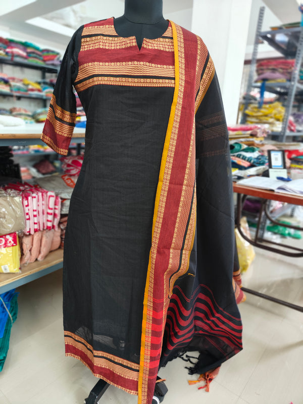 PREMIUM KANCHI COTTON KURTI + DUPATTA 0479