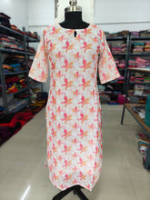 TRENDING LINEN BUBBLE KURTIS 0455