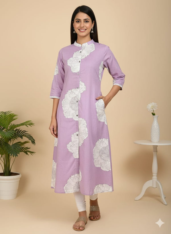 OFFICE /COLLEGE WEAR A-LINE KURTIS 0470