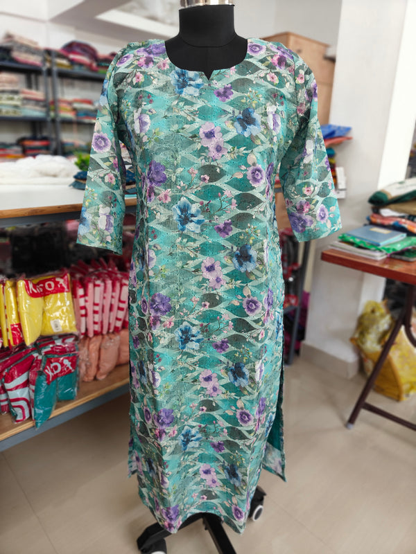 HAKOBA LONG STRAIGHT CUT KURTIS 0467