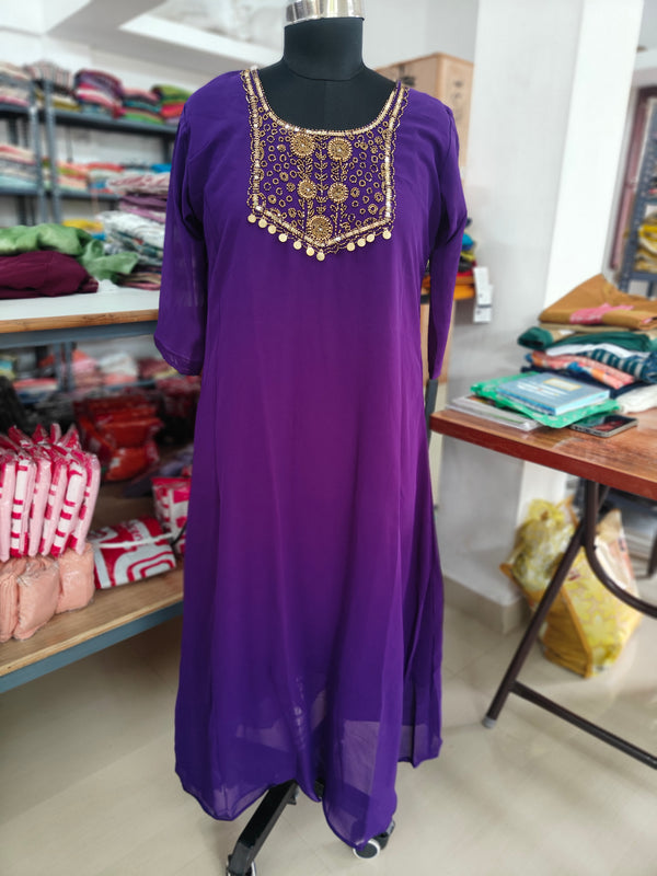 Party Wear Aline kurtis 0473