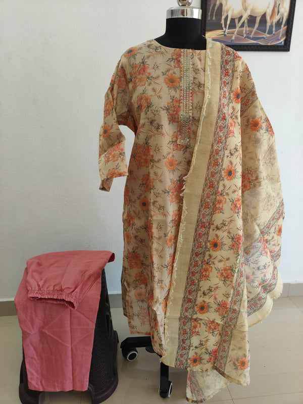 TISSUE SALWAR SET