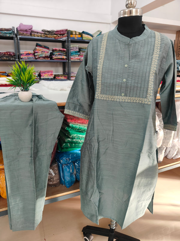 PINTUCK SILK CO-ORD SET