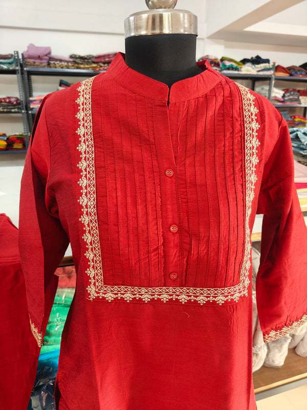 PINTUCK SILK CO-ORD SET