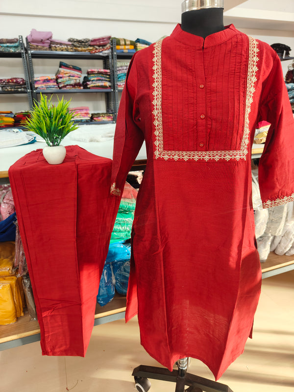 PINTUCK SILK CO-ORD SET