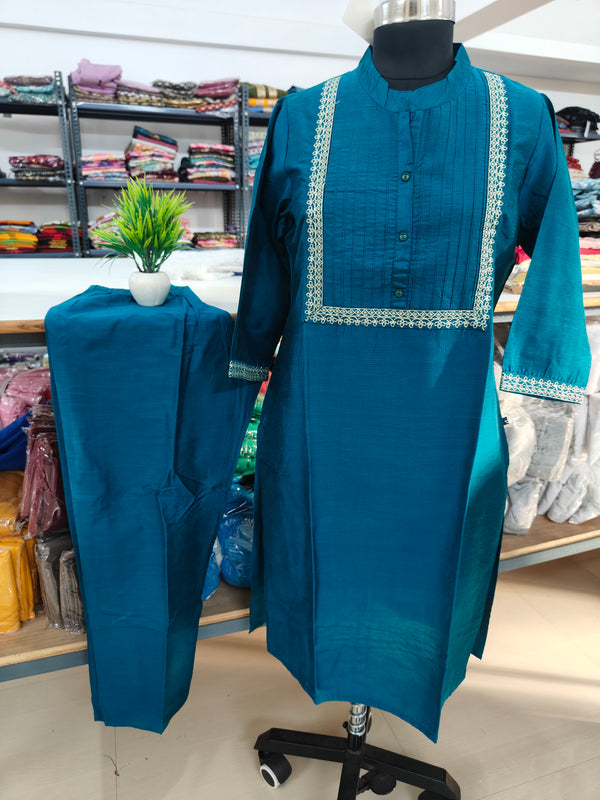 PINTUCK SILK CO-ORD SET