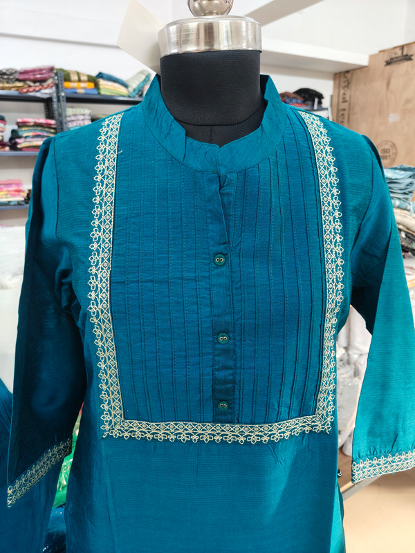 PINTUCK SILK CO-ORD SET