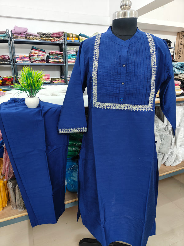PINTUCK SILK CO-ORD SET
