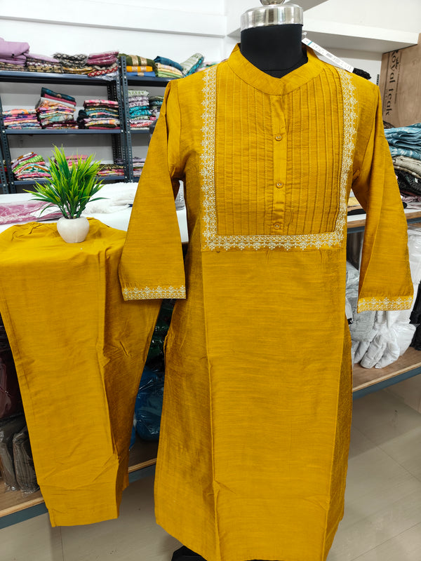 PINTUCK SILK CO-ORD SET