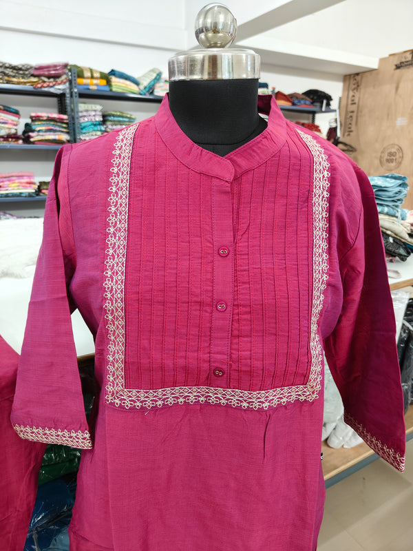 PINTUCK SILK CO-ORD SET