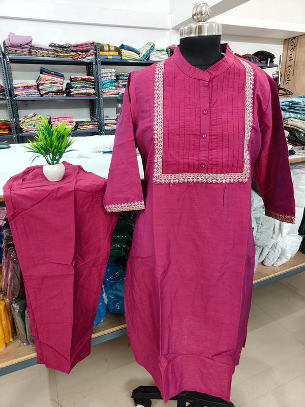 PINTUCK SILK CO-ORD SET