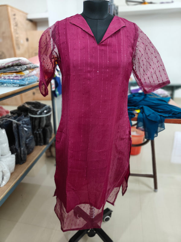 SEQUENCE ORGANZA KURTIS 0019