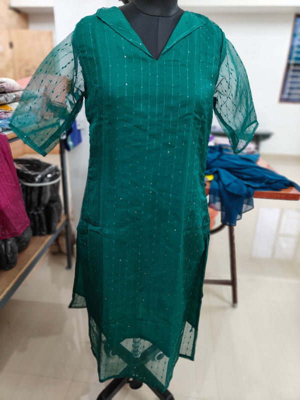 SEQUENCE ORGANZA KURTIS 0020